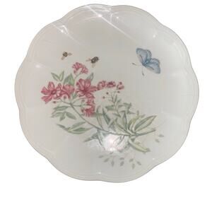 Lenox Butterfly Meadow Swallowtail Plate 9” Scalloped Fairy Garden Cottagecore